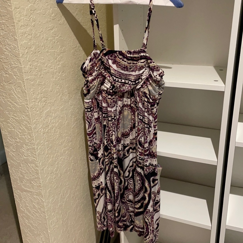 Spaghetti strap dress with pockets